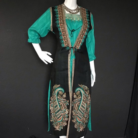 Vintage Dresses & Skirts - Vintage Ceremony Ethnic Tribal Afghan Kutchi Dress